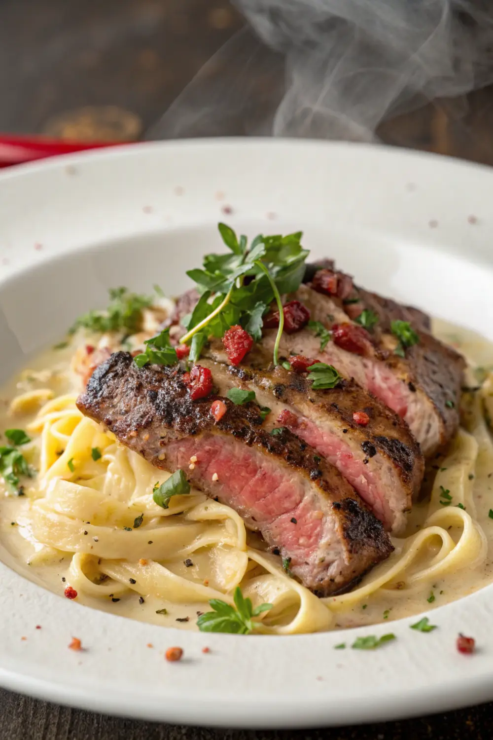 Cajun Steak Alfredo Recipe | Creamy Cajun Steak Alfredo Pasta | Steak Gorgonzola Alfredo Pasta