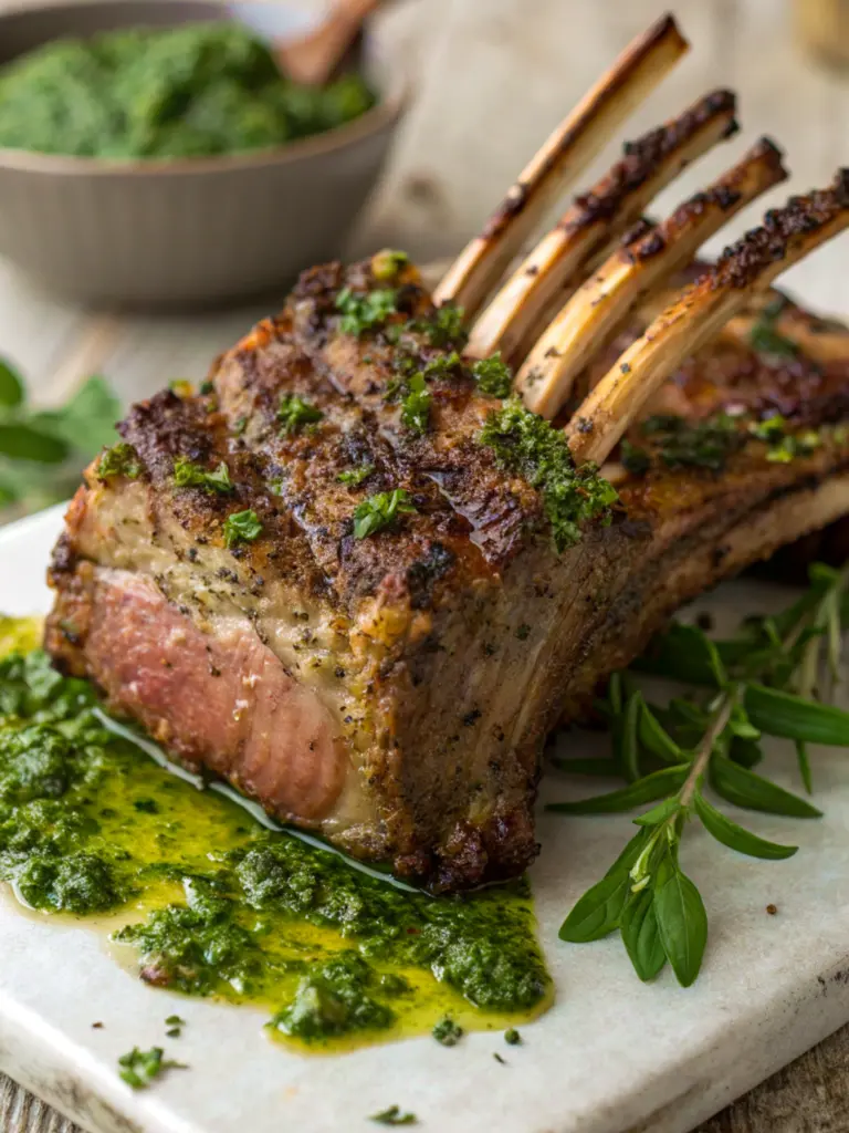 Herb Crusted Rack of Lamb | Herb Crusted Lamb Recipe | Lamb Rack Recipe