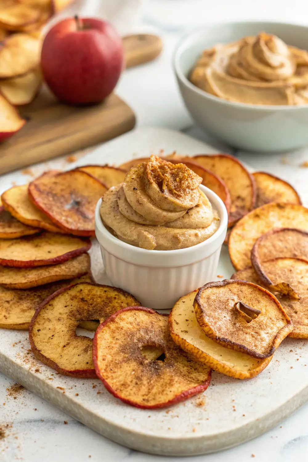 Homemade Apple Cinnamon Chips | Baked Apple Chips | Apple Crisp Recipe