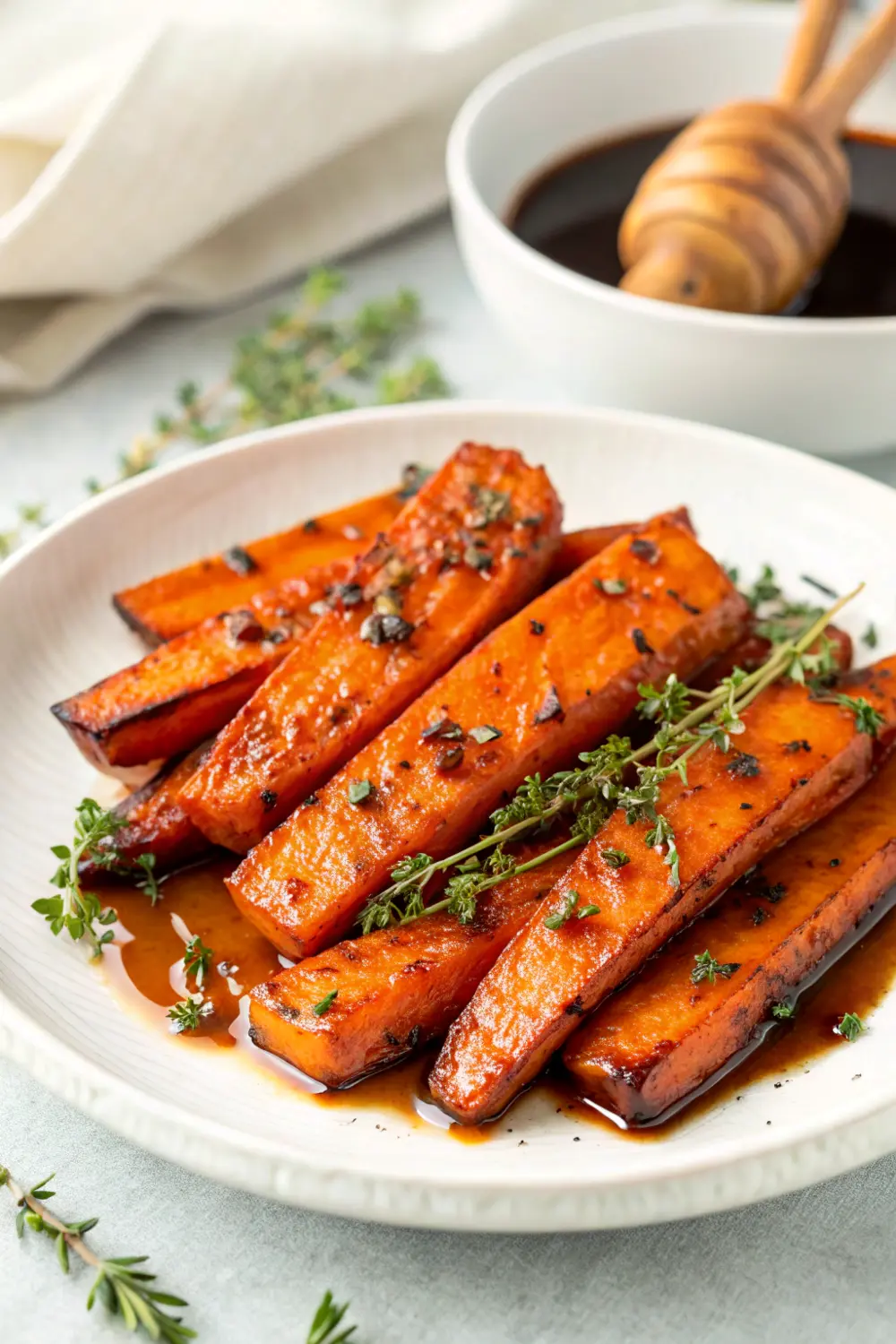 Roasted Carrots with Thyme and Balsamic