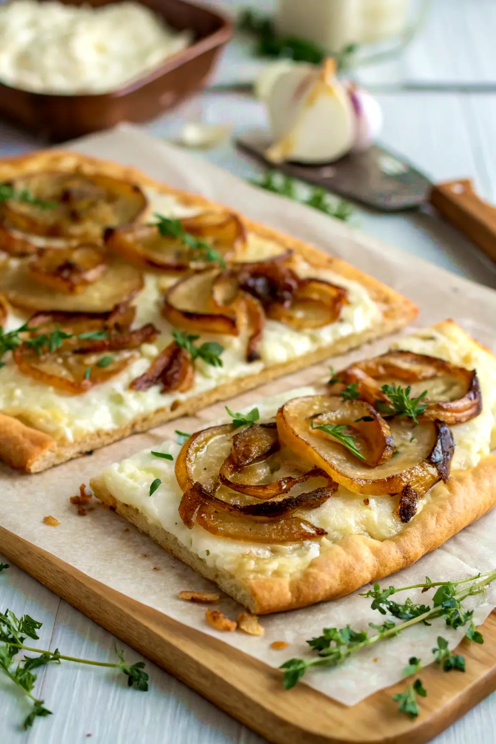 Caramelized Onion Goat Cheese Flatbread Recipes