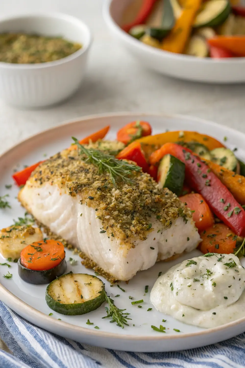 Lemon Herb-Crusted Cod | Baked Cod Recipe