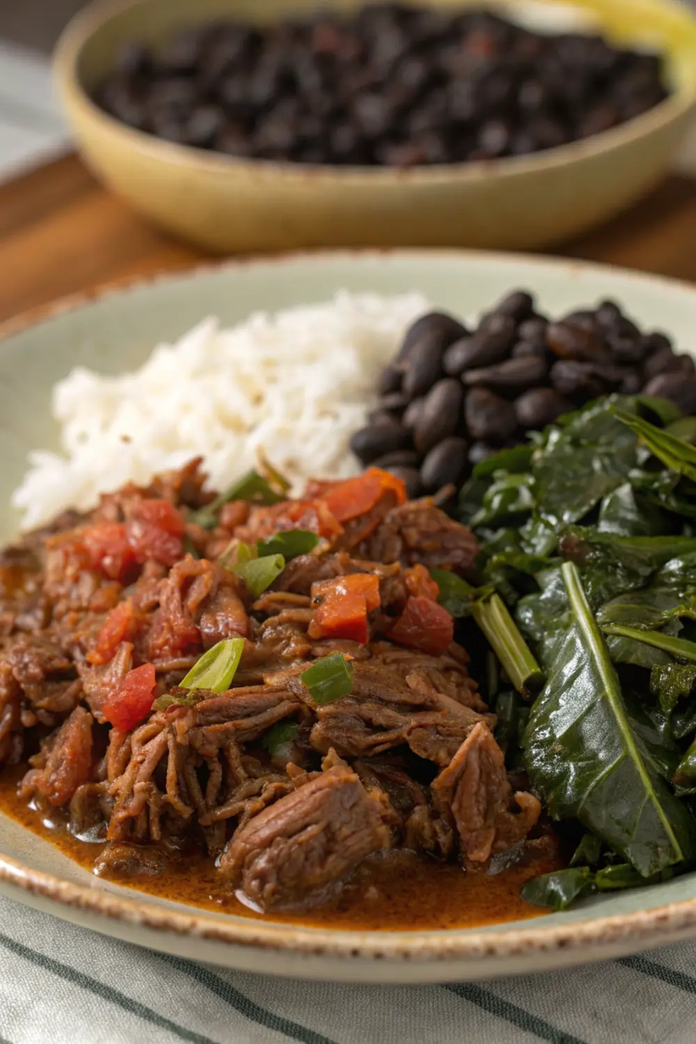 Beef Ropa Vieja with Collard Green Congri | Silver Cuisine Meals | No Cook Dinners