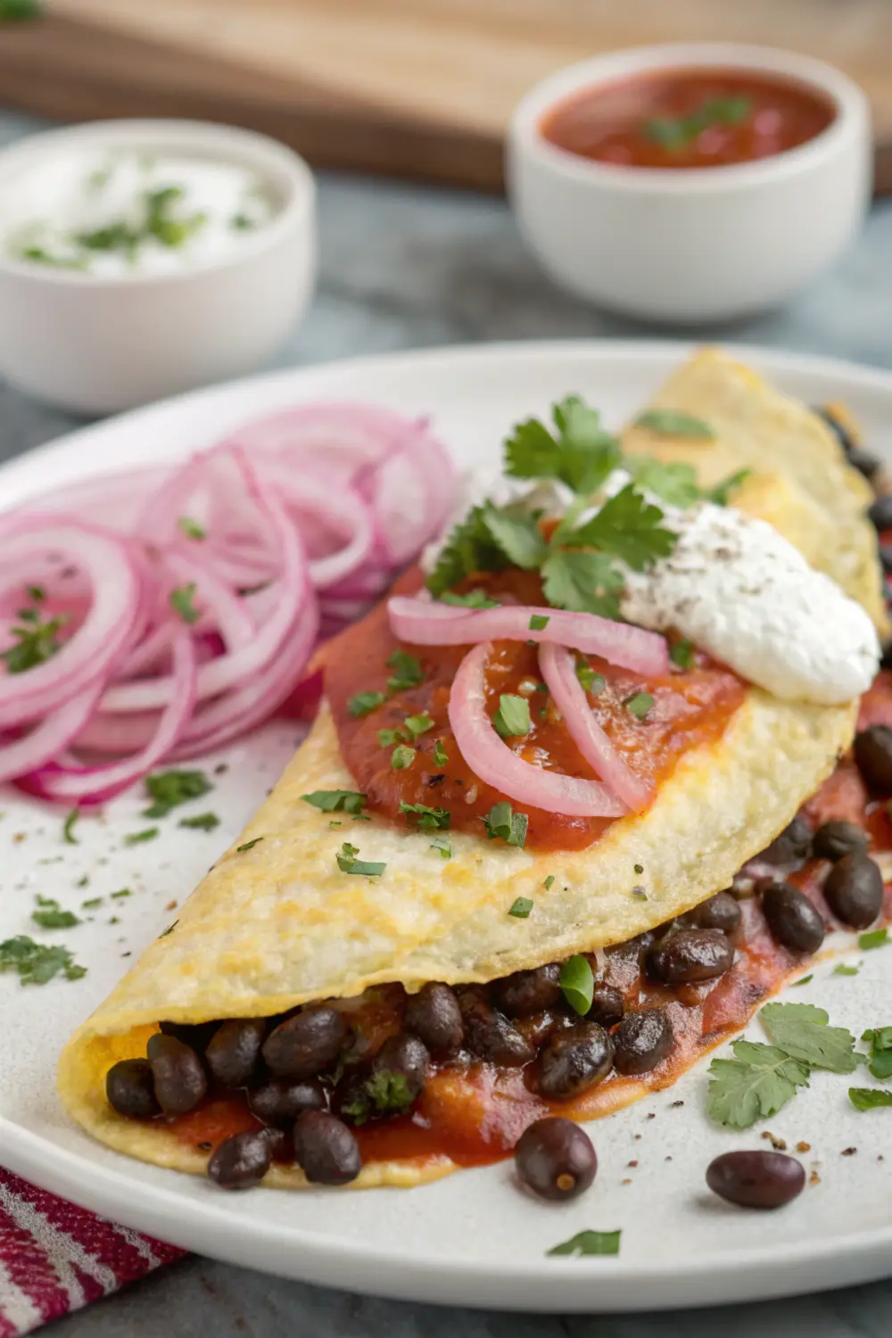 Huevos Rancheros Omelet | Healthy No Cook Meals For Seniors