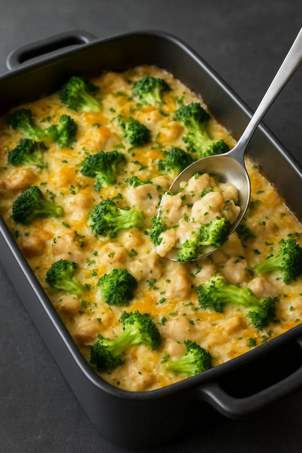 Easy Chicken Broccoli Rice Casserole