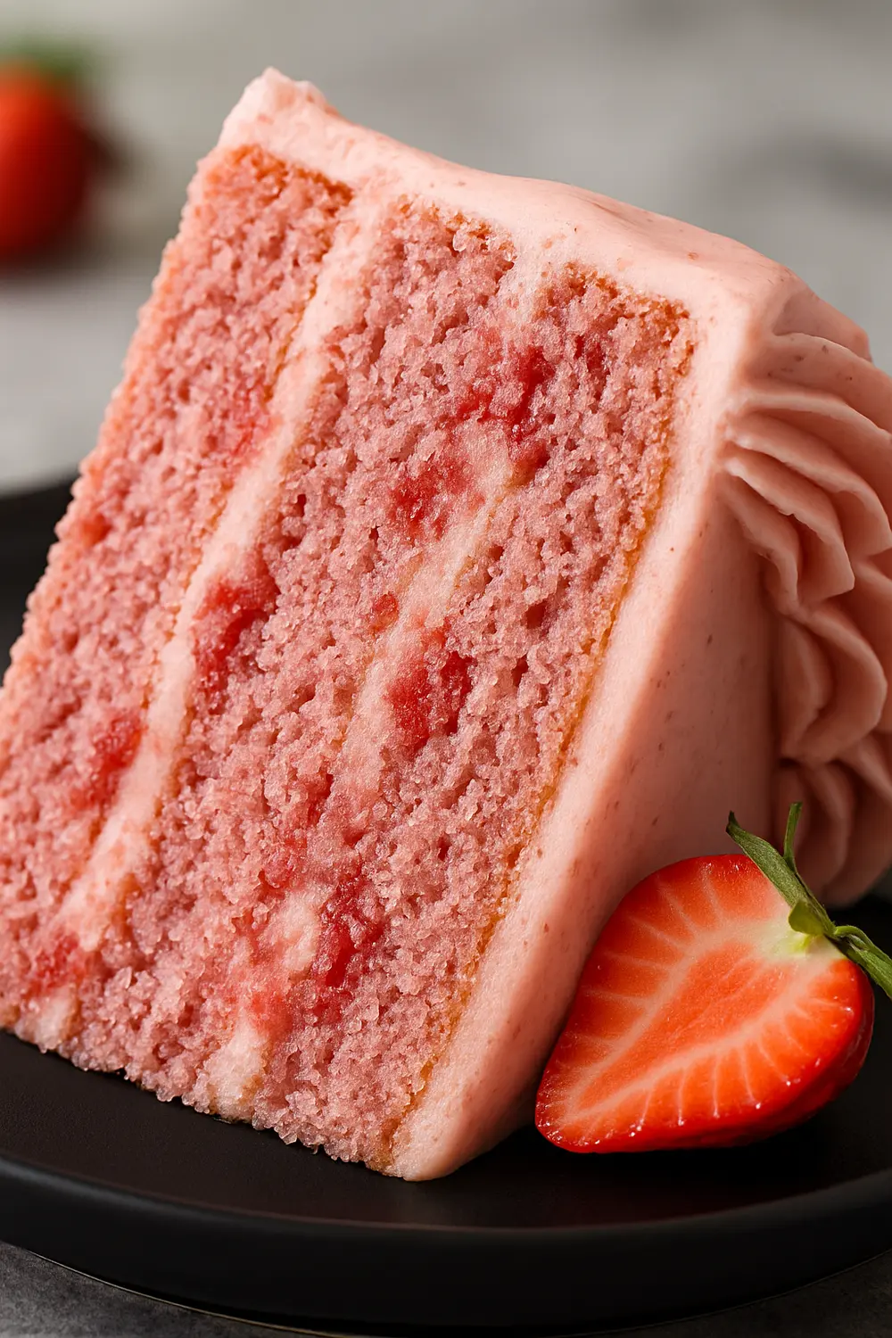 Homemade Strawberry Cake | Best Homemade Strawberry Cake Ever | Strawberry Cake Recipe Easy | Best Ever Strawberry Cake | Strawberry Desserts Cake | Best Strawberry Cake Recipe