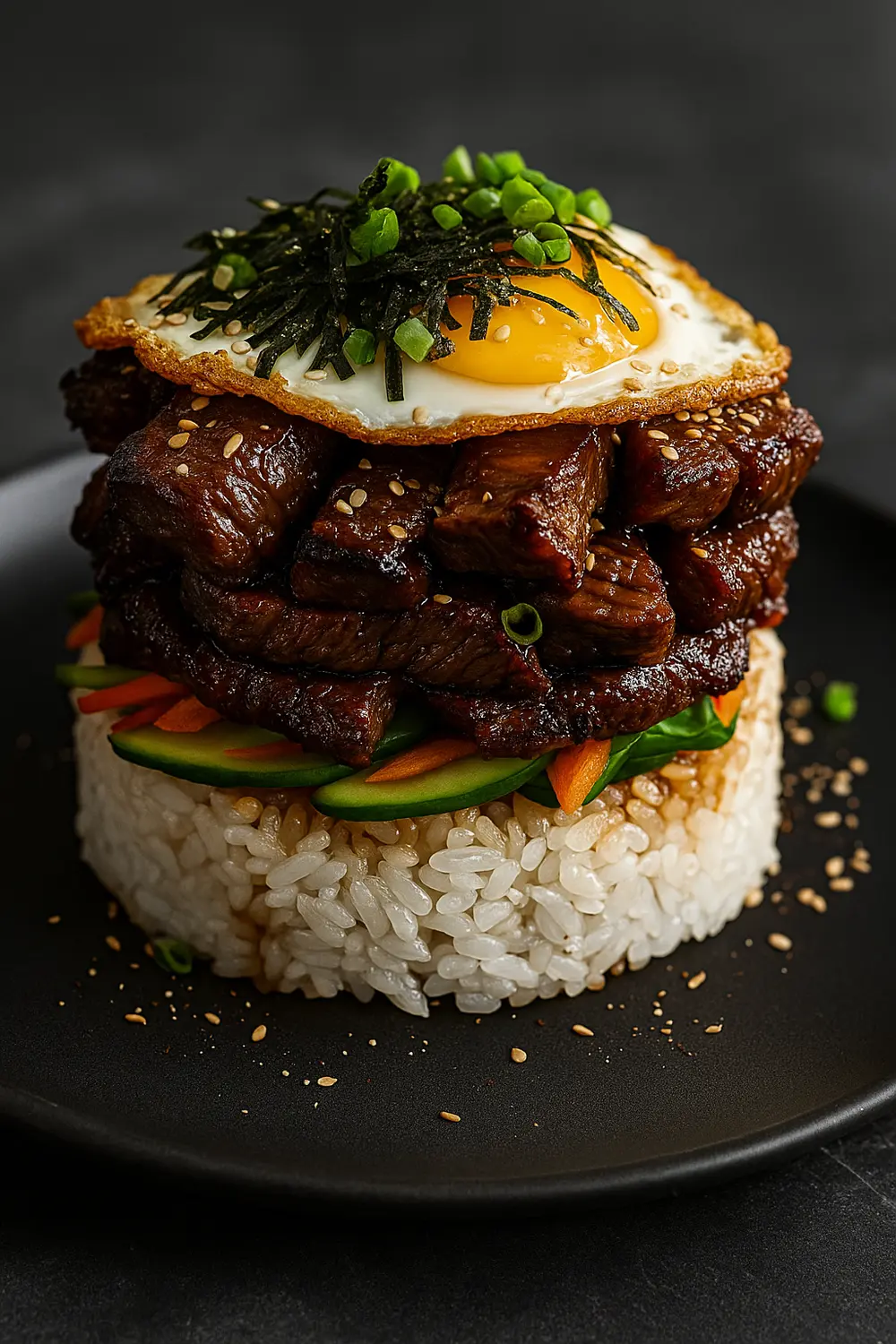 Korean BBQ Beef Rice Stack | Healthy Korean Beef Brisket With Rice | Easy Korean BBQ Recipes