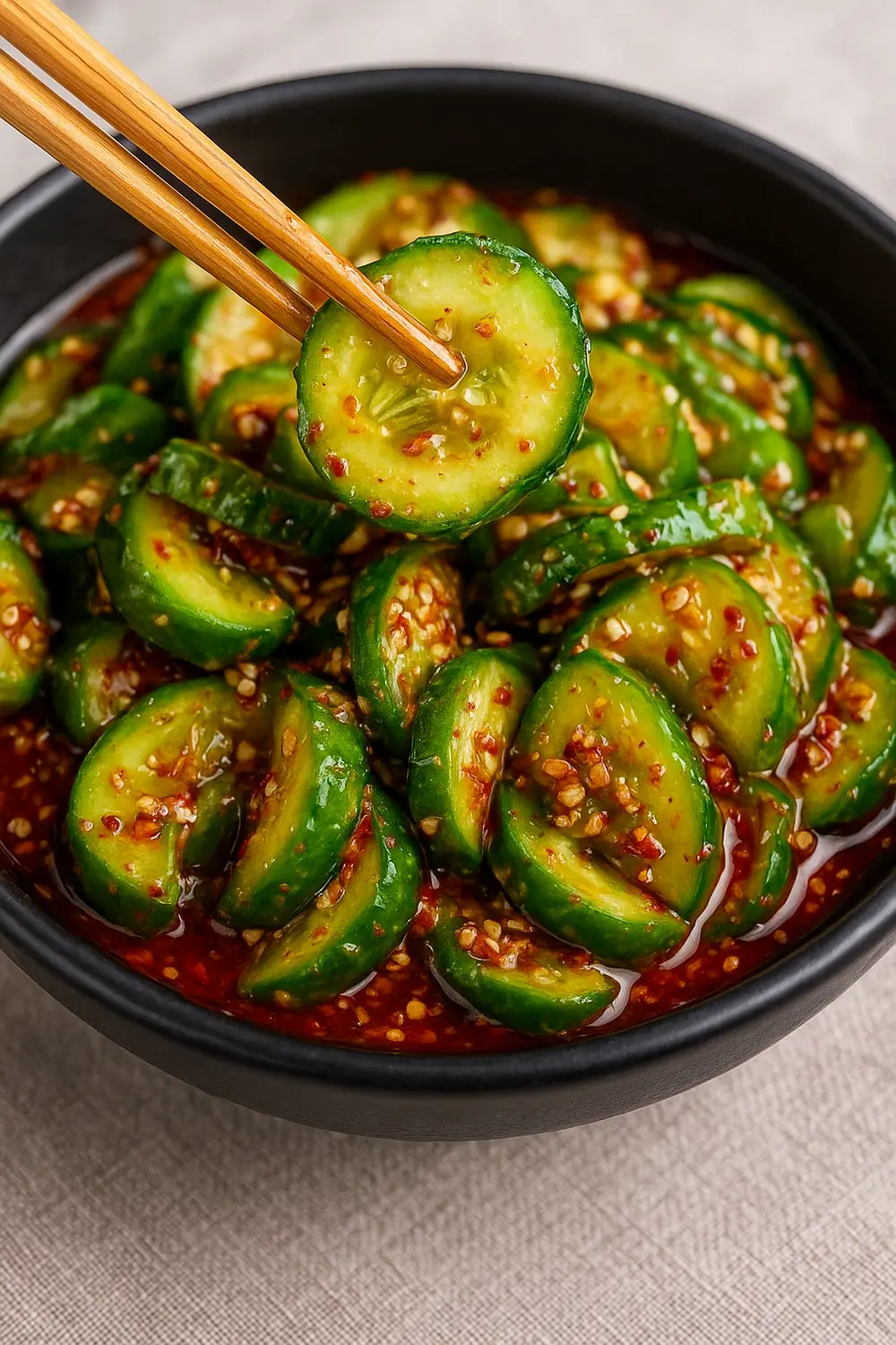 Spicy Asian Cucumber Salad (Oi Muchim)