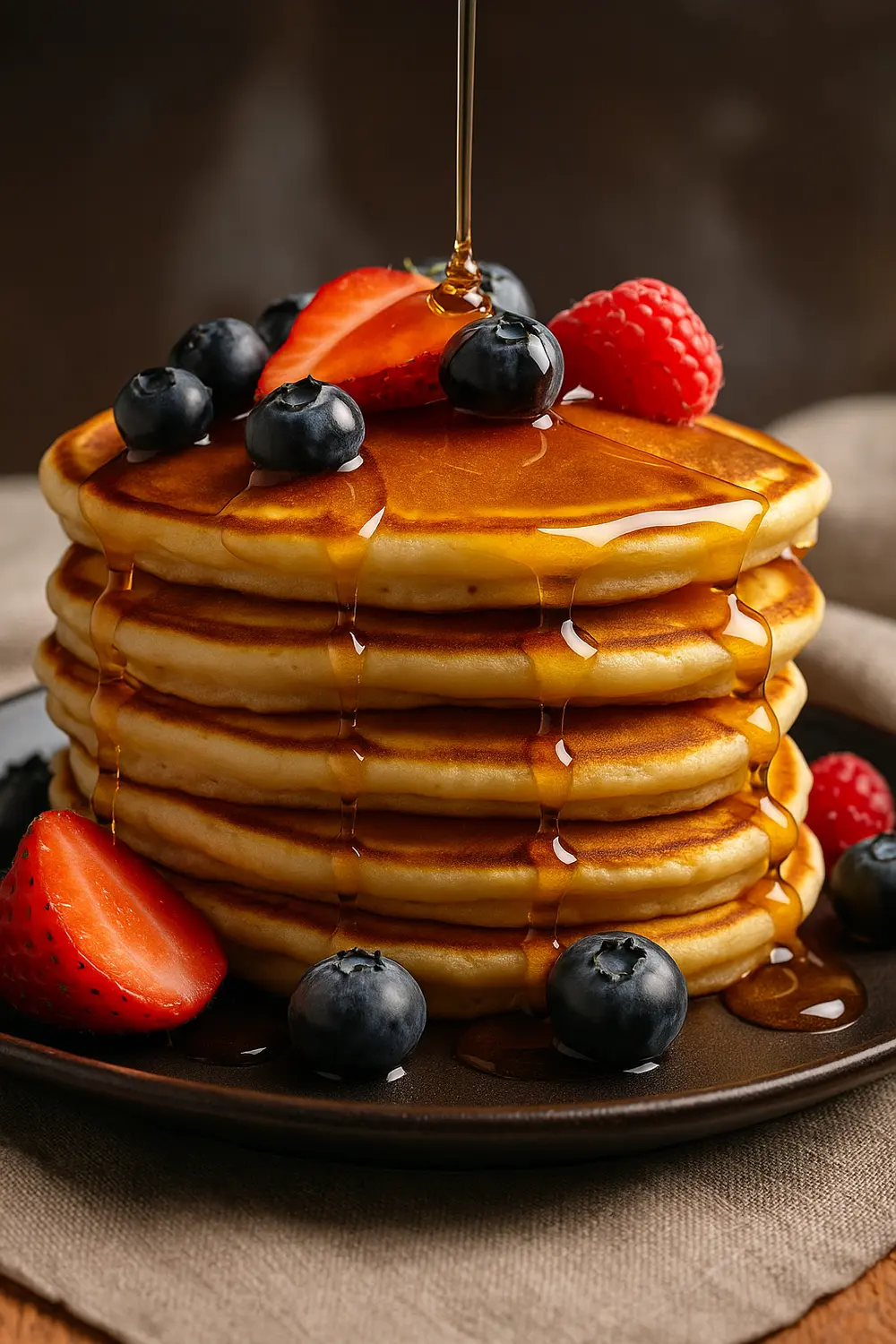 Easy Honey Butter Pancakes