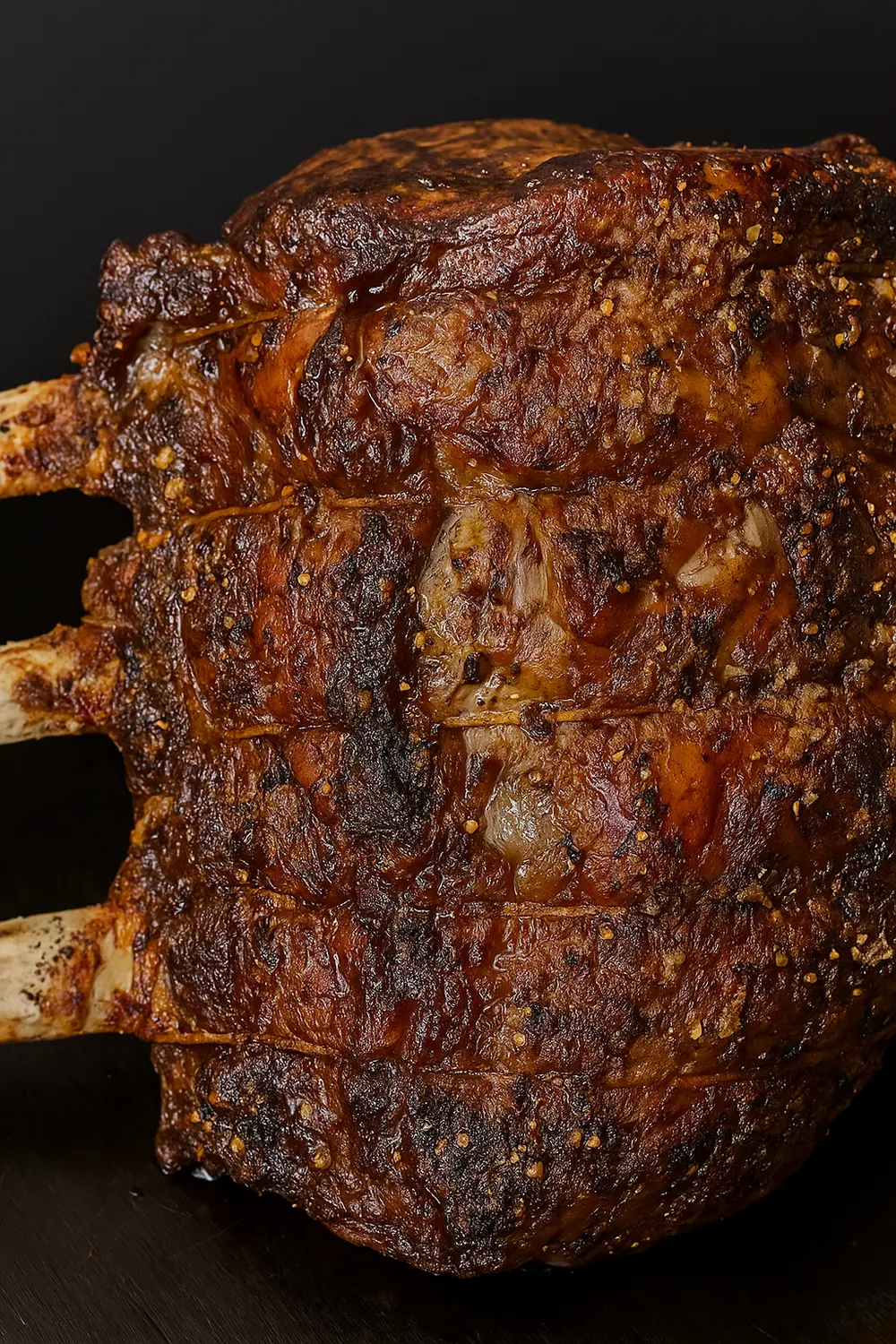 Oven roasted prime rib recipe featuring tender, flavorful bone-in prime rib with a crisp crust, perfect for any festive dinner.