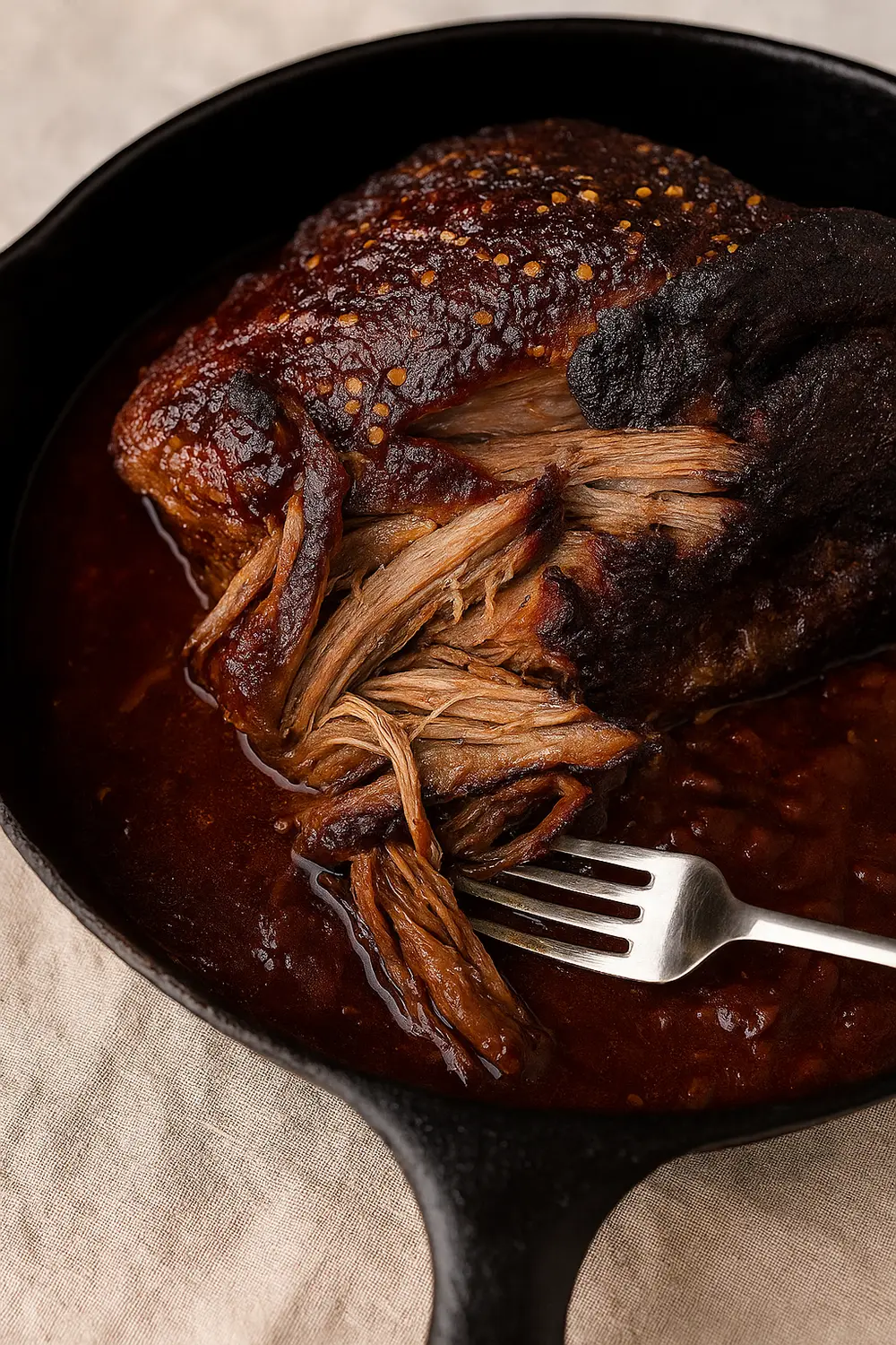 Smoked Beef Brisket with BBQ Sauce